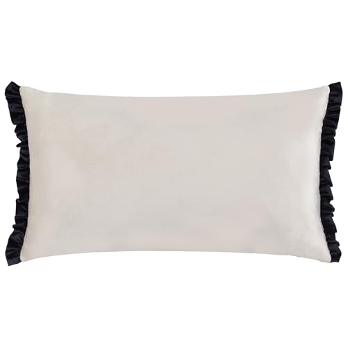 furn. Wylder Tilly Velvet Cushion Cover - Lace/Black - 30x50cm