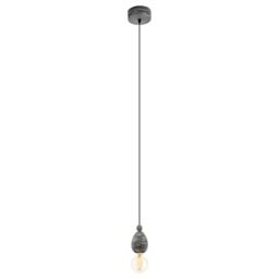 Eglo Pendant Lamp Avoltri, Dining Table Pendant Light, Wood in Black Patina
