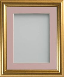 Frame Company Eldridge Gold A2 Frame, Pink Mount for A3