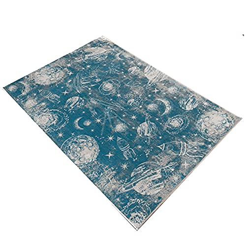 WELL HOME MOBILIARIO & DECORACIÓN Universe Printed Polyester Rug, 60 x 100 cm, Multi-Coloured