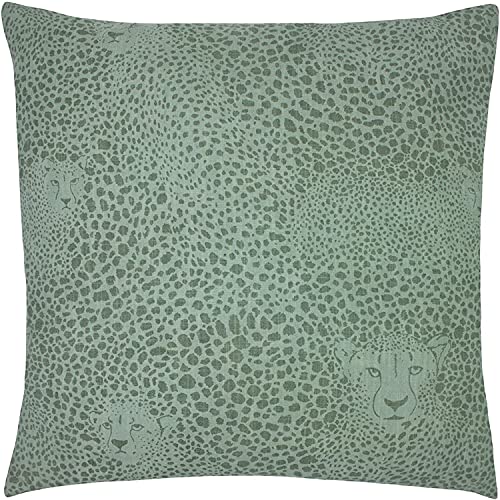 furn. Hidden Cheetah Cushion Cover, Cotton, Sage