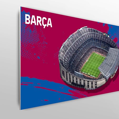 fan decor Licensed Décor FC Barcelona Single Headboard - 100cm (w) x 75cm (h) - Stadium 1