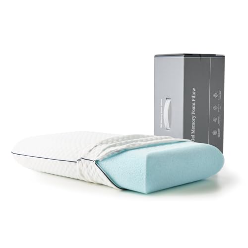 WEEKENDER Gel Memory Foam Pillow - Standard Size - 2-Pack - Medium Plush Feel - Neck & Shoulder Support - For Back, Side, & Stomach Sleepers - Home, Hotel, & Hospital Essentials