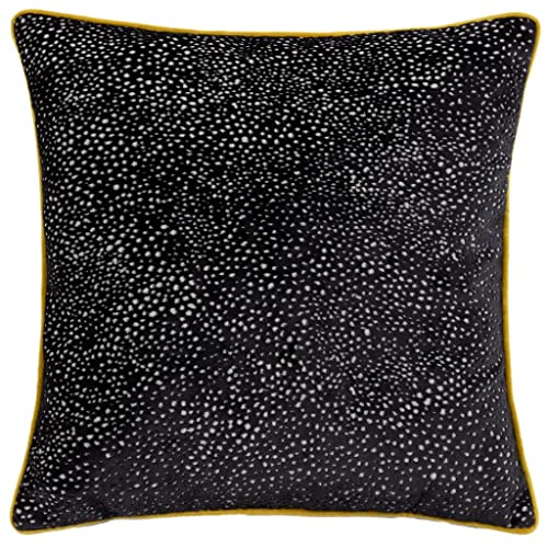 Paoletti Estelle Cushion Cover, Black/Gold, 45 x 45cm
