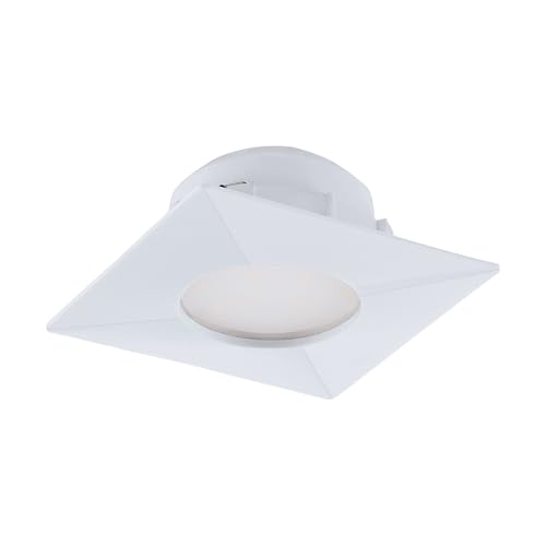 EGLO recessed spotlight Pineda, Ceiling Spot, White Plastic