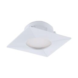 EGLO recessed spotlight Pineda, Ceiling Spot, White Plastic