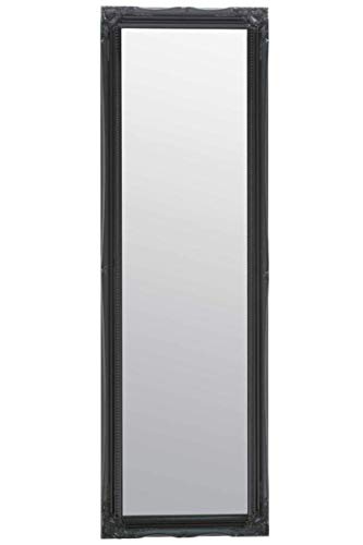 BLACK Full Length Dressing/Hall Mirror complete with Premium Quality Pilkington's Glass - Overall Size: 49inches x 16inches (124cm x 40cm)