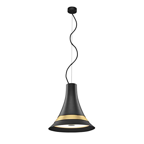 SLV Pendant Light BATO 35 PD/Living Room lamp, Interior Lighting, Dining Room Drop Light, LED, Ceiling lamp / 2700K 21W 1300lm Gold dimmable 100 Degrees