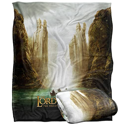 The Lord Of The Rings Blanket, 152 x 127 cm Argonath Poster Silky Touch Super Soft Throw Blanket