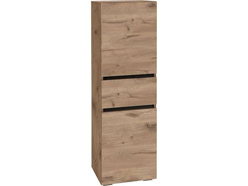 Dorel Home Wisla Midi Cabinet with 1 Drawer/2 Doors Viking Oak, 35x38x130cm (DxWxH)