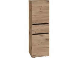 Dorel Home Wisla Midi Cabinet with 1 Drawer/2 Doors Viking Oak, 35x38x130cm (DxWxH)