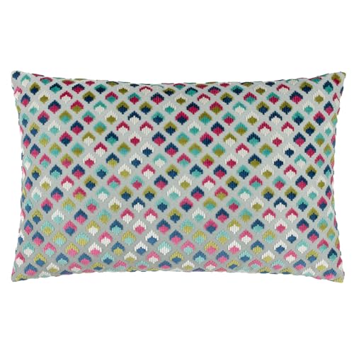Paoletti Lexington Velvet Jacquard Polyester Filled Cushion