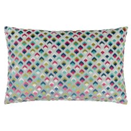 Paoletti Lexington Velvet Jacquard Polyester Filled Cushion