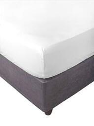 Miracle Home. Fitted Sheet, Elastic, Soft, Comfortable, Anti-Pilling. Cotton 50% 50% Polyester. White. 200 x 200 cm