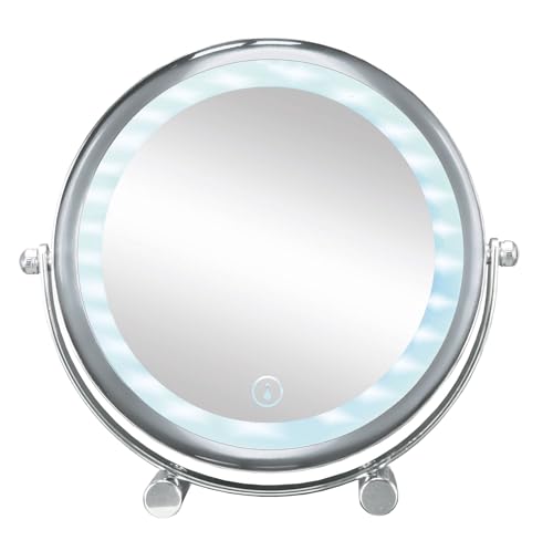 "Kleine Wolke ""Bright Mirror Shorty Cosmetic Mirror, Chrome, Silver, 4 x 20 x 19.5 cm"