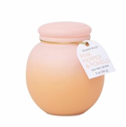 Paddywax Scented Candles Orb Collection Ombre Glass Luxury Artisan Candle, 141g, Pink Pepper & Pomelo