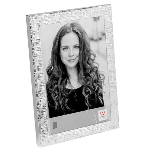 walther design Mirja AB015S Picture Frame, Aluminium Portrait Frame, 10 x 15 cm, Silver