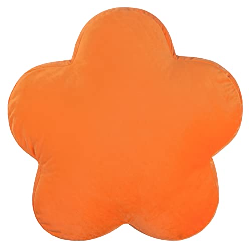 Heya Home Flower Ready Filled Cushion,Orange,45 x 45cm
