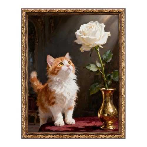 TWING 11x14 Picture Frame,Display 8x10 Photo with Mat or 11x14 without Mat,Ornate Vintage 11 x 14 Photo Frames for Wall Mounting,Bronze,1 Pack
