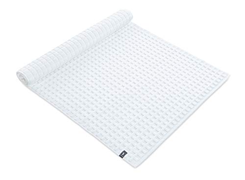 Möve Piquée bath mat 60 x 100 cm made of 100% cotton, snow