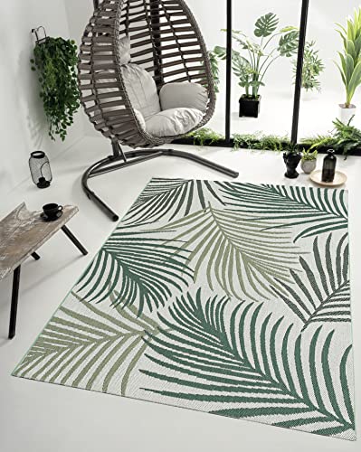 Mia's Teppiche Martina In- & Outdoor Rug green - design 1-160x220 cm