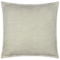 Yard Truro Striped Polyester Filled Cushion (Moss, 45 x 45 cm)