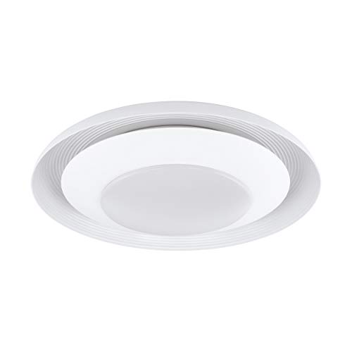 EGLO Canicosa Wall/Ceiling Light, Steel, 21.5 W, White