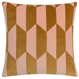 furn. Kalho Polyester Filled Cushion,Pink/Ochre,45 x 45cm