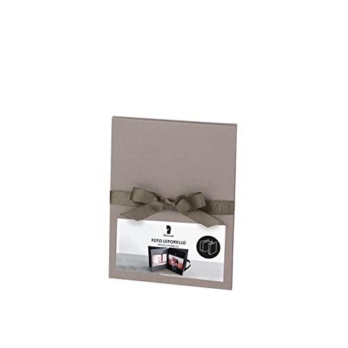 R??ssler Leporello 13303200490 Black Pages Taupe 150 x 190 mm Folding Book Accordion Photo Album 1 Piece
