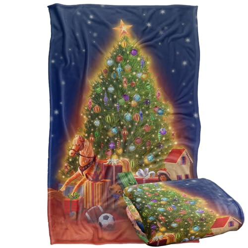 Jq Licensing - Lc Christmas Tree Gifts Silky Touch Super Soft Throw Blanket 91 x 147 Cm