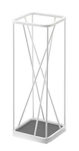 YAMAZAKI 2807 UMBRELLA Umbrella Stand, White, Steel, Minimalist Design, 17 x 17 x 45.5 cm (LxWxH)