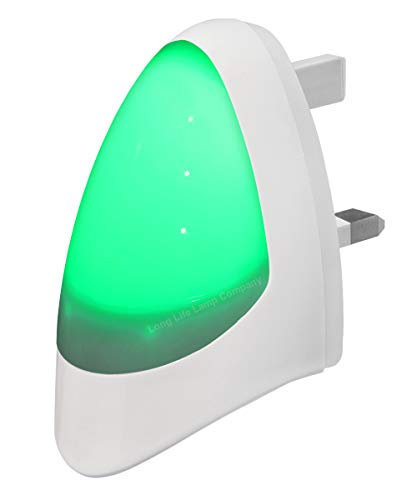 Green Automatic LED Night Light - Plug in & Energy Saving Dusk to Dawn LED Night Light