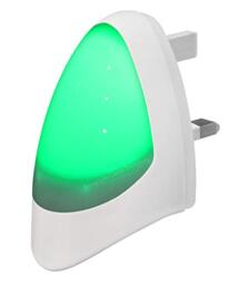 Green Automatic LED Night Light Plug in Dusk to Dawn Sensor