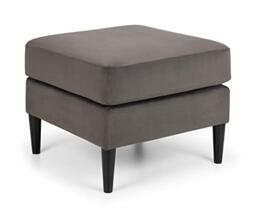 Julian Bowen Hayward Ottoman Footstool, Grey - H52 x W67 x D67cm