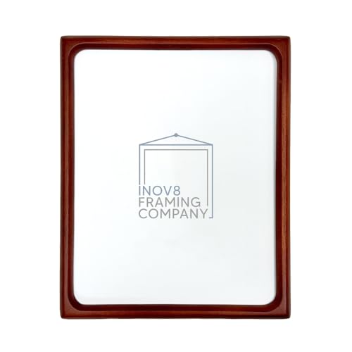 Inov8 Photo Frame Rounded Wood Cherry 9.5x13.5 -(4x 6x4 App)
