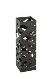 HAKU Umbrella Stand, black, metal – Dimensions: W 16 x H 48 x D 16 cm, Style: Modern