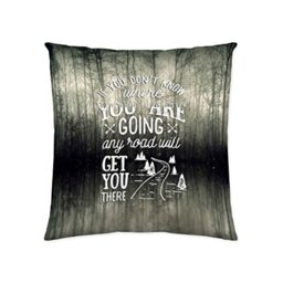 Euromoda Road Grey Cotton Cushion Cover without Filling
