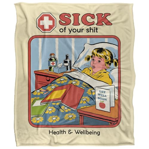 Steven Rhodes Sick Of Your Shit Silky Touch Super Soft Throw Blanket 152 X 127 Cm