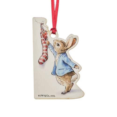 Beatrix Potter Mrs Rabbit Wooden Ho Hanging Ornament