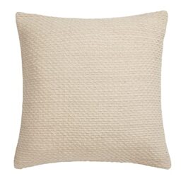 Drift Home - Hayden - 100% Recycled Cotton Cushion Cover - 43 x 43cm in Cream
