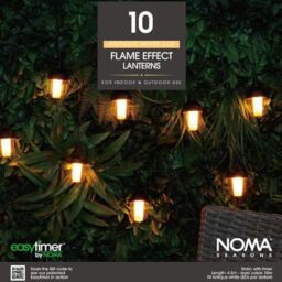 NOMA Antique White Flame Effect String Lights, 10 Lights (Pack of 1)