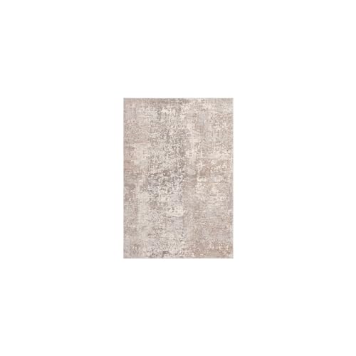Safavieh Contemporary Rug for Living Room, Dining Room, Bedroom - Madison Collection, Short Pile, in Grey and Beige, 66 X 122 cm