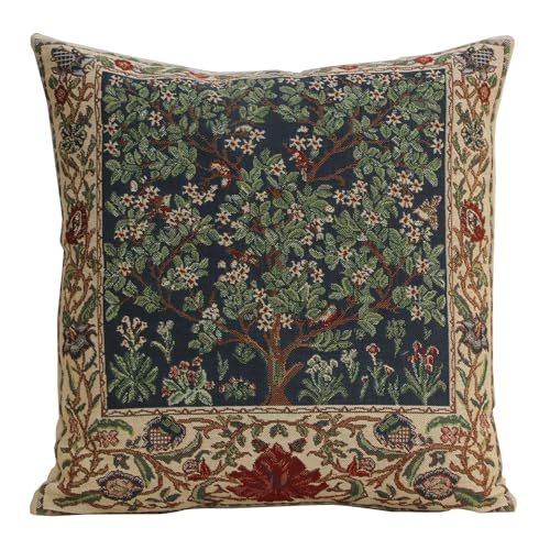 Tree of Life Cushion Wholesale/Size - H 16 x W 16 - Pillow Cover Eclectic Botanical Accent for Sofas, Beds, and Chairs with Nature-Inspired Motif And Decorative Textile Cushion
