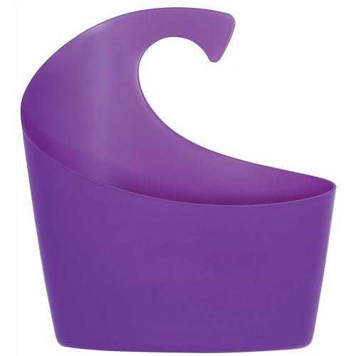 Spirella Sydney polypropylene basket, bathroom accessories, Polypropylene, Purple, 25 x 22.5 x 8.5 cm