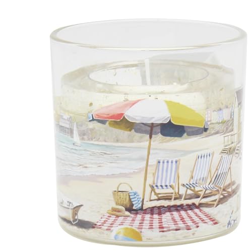 The Leonardo Collection Macneil Sandy Beach Candles Sandy Beach Led Gel Candle for Home & Air Freshener - Long Burning Odour Eliminator for Relaxing Mood - Lovely Candles Gift for Women & Men
