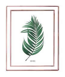 INOV8 Framing Tarnish Resistant Silver Plated Picture Frame - Rose Gold Cream Enamel Design for 8x6 Inch (20x15cm) Photo