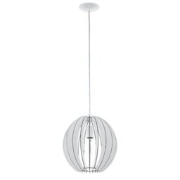 Eglo Wooden Pendant Lamp Cossano, Single-Light Pendant