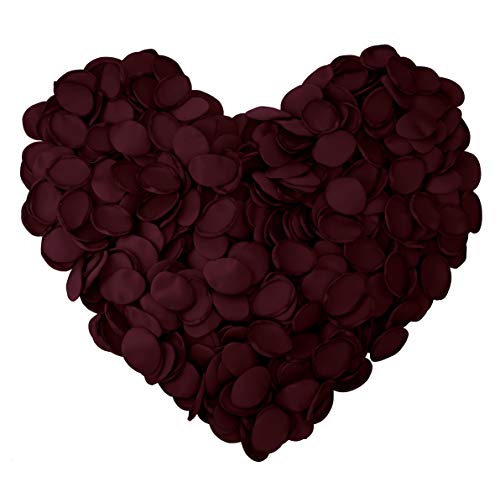 Neo LOONS Premium Artificial Silk Rose Petals Flower Girl Scatter Petals for DIY Wedding Aisle Centerpieces Table Confetti Party Favors Home Decoration, Burgundy 200pcs