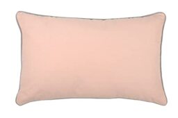 LOVELY CASA Duo Cushion 30 x 50 cm, Cotton, Powder/Mouse