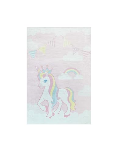 MANI TEXTILE TPS_ENF_LIC120 Rug, Polyester, Pink, 120_x_180_cm